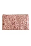 Buy_Kokommo_Pink Hand Embroidery Anemone Wrap Sequin Clutch _at_Aza_Fashions