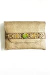 Buy_Kokommo_Gold Embellished The Alessia Embroidered Clutch _at_Aza_Fashions