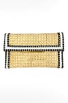 Buy_Kokommo_Black Textured The Afrikanas Clutch _at_Aza_Fashions