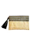 Buy_Kokommo_Black Textured The Mariah Clutch _at_Aza_Fashions