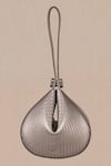 Buy_Ampm_Silver Esther Tear Drop Shaped Bag _Online_at_Aza_Fashions