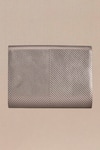 Shop_Ampm_Silver Embroidery Zehra Metallic Linear Pattern Clutch _at_Aza_Fashions