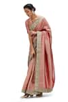 Buy_Mimamsaa_Pink Satin Silk Woven Danda Neana Weave Pattern Saree _Online_at_Aza_Fashions