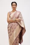 Buy_Mimamsaa_Purple Satin Silk Woven Floral Jaal Ryna Bridal Saree _Online_at_Aza_Fashions