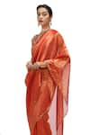 Shop_Mimamsaa_Red Tissue Silk Woven Sequin Tarini Tikki Work Saree _Online_at_Aza_Fashions