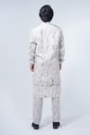 Shop_Son of A Noble Snob_Ivory Printed Abstract Bundi And Kurta Set _at_Aza_Fashions