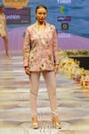 Shop_Rahul Singh_Multi Color Blazer Chanderi Silk Hand Embroidered Sequin Bead With Pant _at_Aza_Fashions