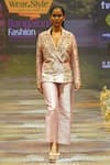 Buy_Rahul Singh_Multi Color Chanderi Silk Hand Embroidered Thread Lapel Bead Blazer With Pant _at_Aza_Fashions