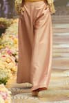 Rahul Singh_Pink Chanderi Silk Embroidery Thread Floral Blouse And Pant Set With Jacket _Online_at_Aza_Fashions