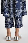 Payal Pratap_Blue Silk Printed Bandhani Ciao Pant _Online_at_Aza_Fashions