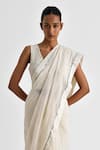 Buy_Payal Pratap_Off White Chanderi Sequin Kianna Detailed Saree _Online_at_Aza_Fashions