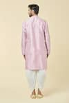 Shop_Arihant Rai Sinha_Pink Silk Embroidered Sequin Panel Kurta _at_Aza_Fashions