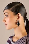 Buy_AMPM_Black Yarra Mini Drop Earrings _at_Aza_Fashions