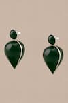 Shop_AMPM_Green Yarra Mini Enameled Drop Earrings _at_Aza_Fashions