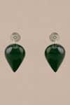 AMPM_Green Yarra Mini Enameled Drop Earrings _Online_at_Aza_Fashions