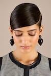 AMPM_Black Yarra Drop Earrings _Online_at_Aza_Fashions