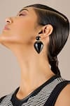 Shop_AMPM_Black Yarra Drop Earrings _Online_at_Aza_Fashions