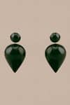 Shop_AMPM_Green Yarra Mini Enameled Drop Earrings _at_Aza_Fashions