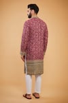 Shop_Kasbah_Pink Georgette Embroidery Chikankari Zari Kurta _at_Aza_Fashions