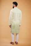 Shop_Kasbah_Multi Color Silk Embroidery Floral Chikankari Ombre Kurta _at_Aza_Fashions