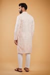 Shop Kasbah Pink Silk Mirrors, Embroidery Work Kurta at Aza Fashions Shop_Kasbah_Pink Silk Mirrors, Embroidery Work Kurta _at_Aza_Fashions