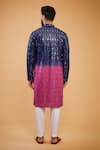 Shop_Kasbah_Multi Color Silk Embroidery Thread Ombre Mirror Work Kurta _at_Aza_Fashions