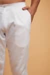 Kasbah_White Cotton Egyptian Formal Pant _Online_at_Aza_Fashions