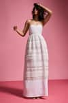 Shop_Dash and Dot_White 100% Viscose Embroidered Lace Sweetheart Tiered Tube Dress _Online_at_Aza_Fashions