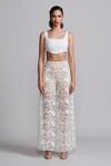 Buy Dash And Dot Ivory Polyester Embroidery Floral And Paisley Pant at Aza Fashions Buy_Dash And Dot_Ivory Polyester Embroidery Floral And Paisley Pant _at_Aza_Fashions