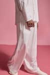 Shop_Dash And Dot_White 100% Tencel Plain Piping Contrast Piped Shirt With Pant 