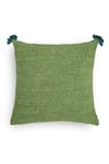 Buy_Onset Homes_Green Front 51% Linen Ananya Handwoven Cushion Cover - Set Of 2 _at_Aza_Fashions