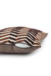 Buy_Onset Homes_Brown 86% Linen Lahar Zig Zag Woven Cushion Cover - Set Of 2 _Online_at_Aza_Fashions