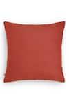 Shop_Onset Homes_Orange 86% Linen Lahar Rectangle Shaped Cushion Cover - Set Of 2 _at_Aza_Fashions