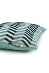 Onset Homes_Green 86% Linen Lahar Chevron Pattern Cushion Cover - Set Of 2 _Online_at_Aza_Fashions