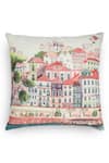 Onset Homes_Pink Front 55% Linen Nagari Printed Cushion Cover - Set Of 2 _Online_at_Aza_Fashions