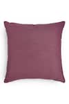 Shop_Onset Homes_Purple 86% Linen Saubhagya Thread Embroidered Cushion Cover - Set Of 2 _at_Aza_Fashions