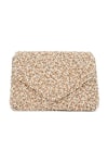 Buy_Beau Monde_Gold Pearl Bead Embellished Clutch _Online_at_Aza_Fashions