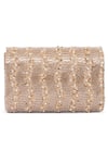 Shop_Beau Monde_Gold Pearl And Bead Embellished Clutch _at_Aza_Fashions