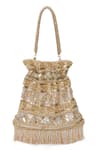 Shop_Beau Monde_Gold Embroidery Zena Potli _at_Aza_Fashions