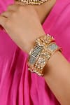 Namasya_Pink Pearl And Kundan Embellished Bangles 2 Pcs _Online_at_Aza_Fashions