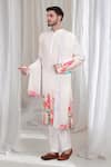 Buy_Aham-Vayam_White Cotton Embroidered Abstract Floral Buta Phool Kurta Pant Set _at_Aza_Fashions