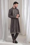 Buy_Aham-Vayam_Grey Cotton Embroidered Geometric Malhaar Kurta Patiala Set 