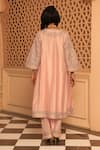 Buy_Sheetal Batra_Pink Chauga Kurta And Dupatta  Silk Chanderi Aiman Bodice Salwar Set _Online_at_Aza_Fashions