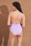 Shop_Shop Nirvanaa_Purple Recycled Italian Fabric Halter V Neck Trilogy Back Less Monokini _at_Aza_Fashions