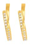 Buy_ISHARYA_Gold Plated Stone Festive Joy Embellished Hoops _Online_at_Aza_Fashions