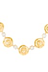 Buy Isharya Green Festive Rose Collar Necklace Online at Aza Fashions Buy_Isharya_Green Festive Rose Collar Necklace _Online_at_Aza_Fashions