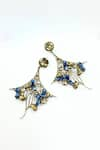 Shop_ORNAMAAS_Blue Vitis Vinifera Earrings _at_Aza_Fashions