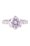 Prata_White Stones Serena Shine Solitaire Ring _Online_at_Aza_Fashions