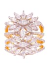 Shop_PRATA_White Stone Glitzern Marquise Ring _at_Aza_Fashions