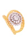 Shop_PRATA_White Stone Azalea Floral Set Ring _at_Aza_Fashions